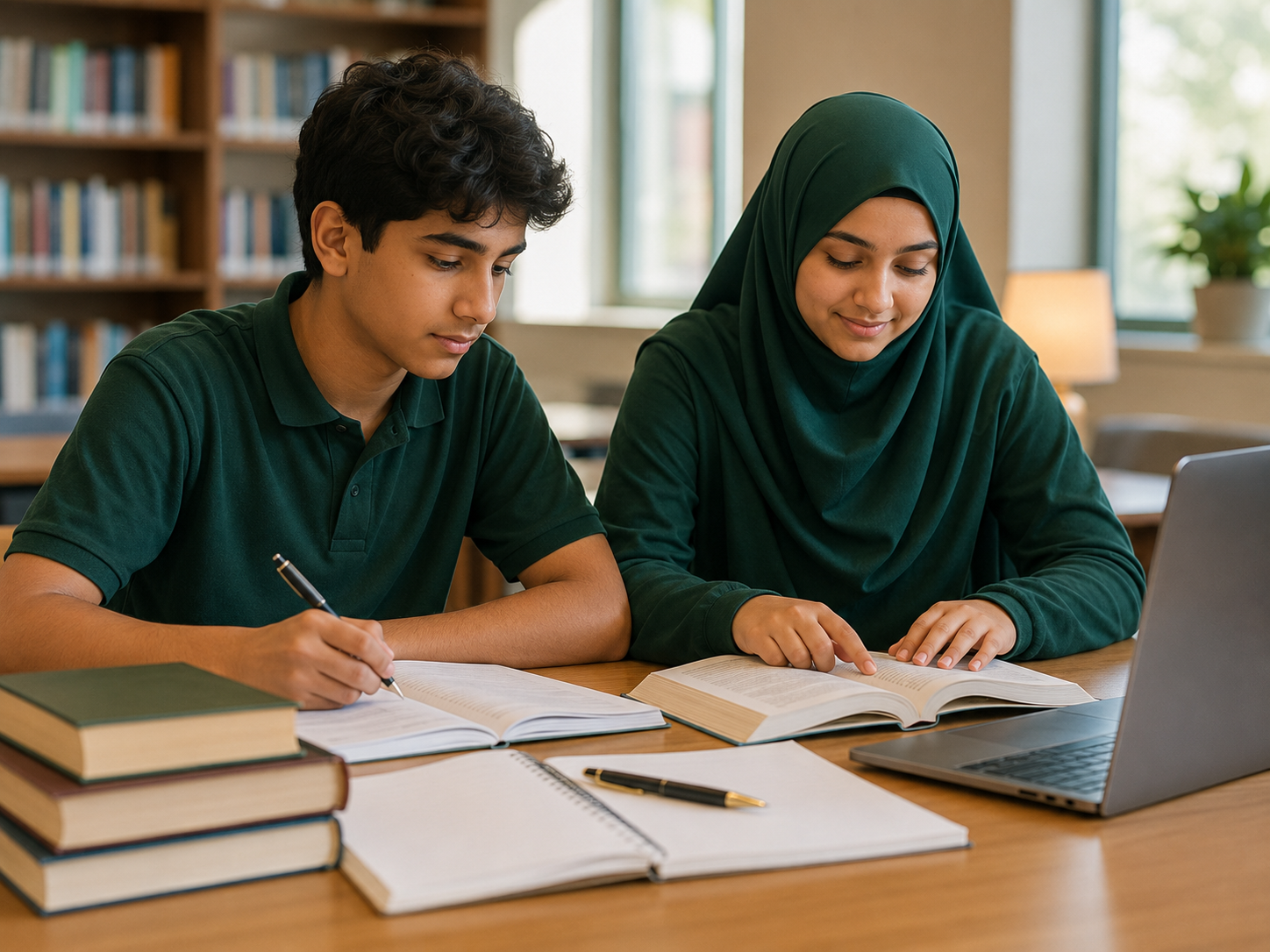 Grades 7–8 student studying and preparing for future high school success