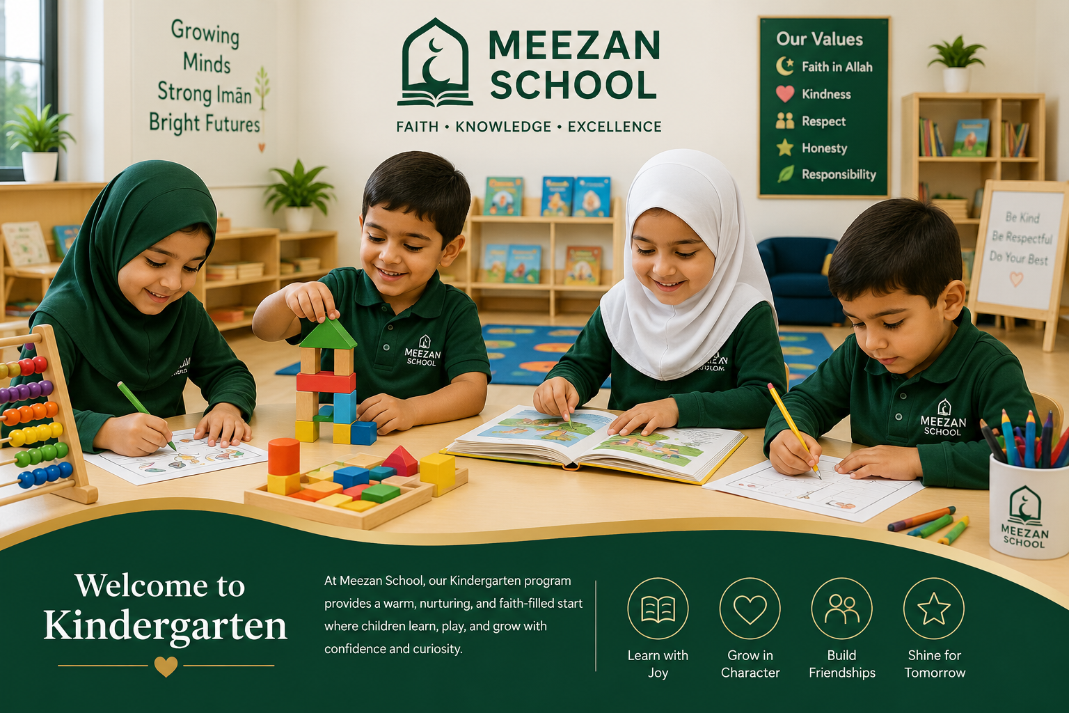 Meezan School Kindergarten classroom